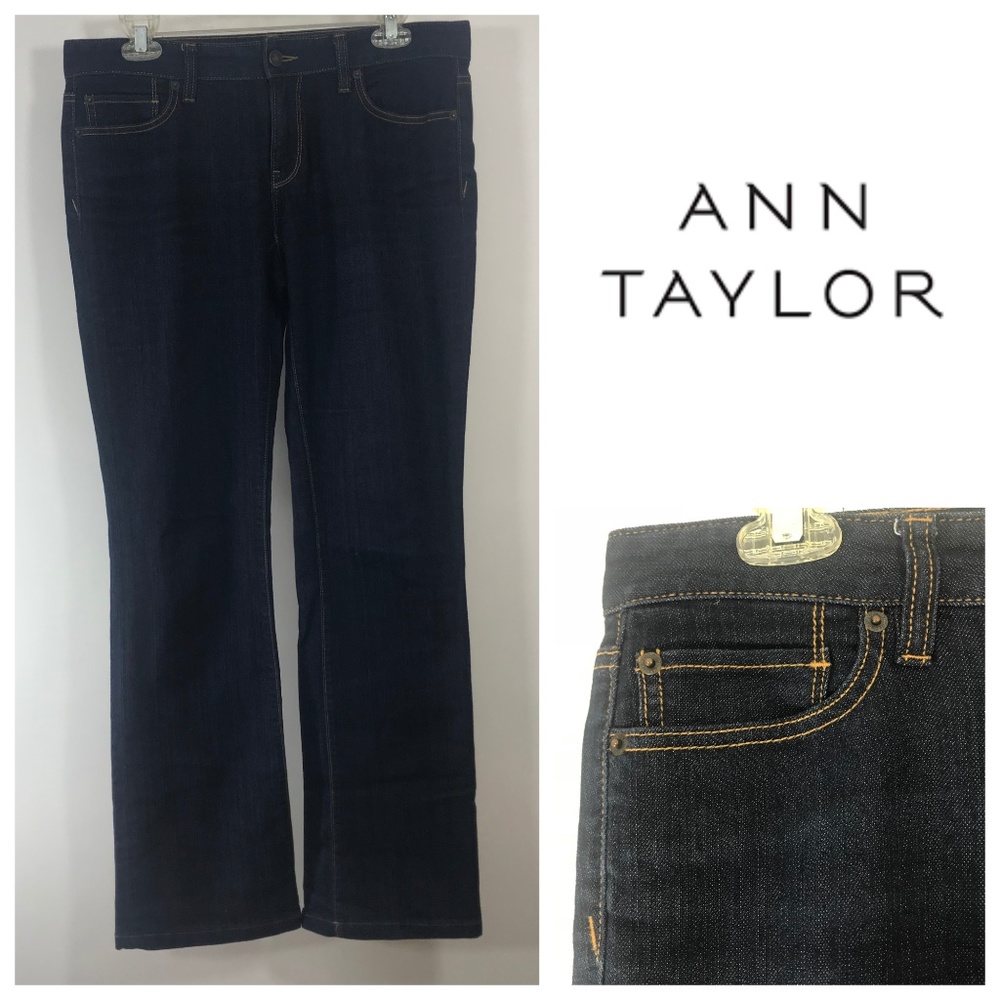 Ann Taylor Loft Original Bootcut Dark Jeans 6